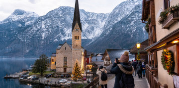Advent v Hallstatte a Wolfgangsee
