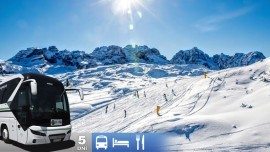 Lyžovačka v stredisku Folgarida-Marilleva v údolí Val di Sole Lyžovačka v stredisku Folgarida-Marilleva v údolí Val di Sole