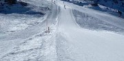 Lyžovačka v stredisku Folgarida-Marilleva v údolí Val di Sole