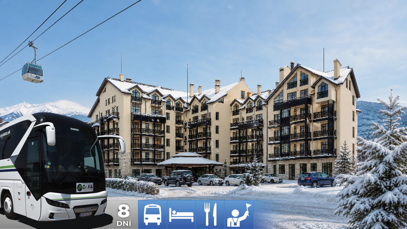 Lyžovačka v Bulharsku pri rezorte Bansko -  Pirin Golf & Country Club Hotel 4*