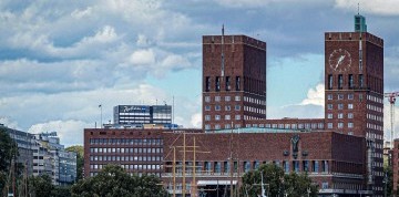 Oslo - hlavné mesto Nórska letecky