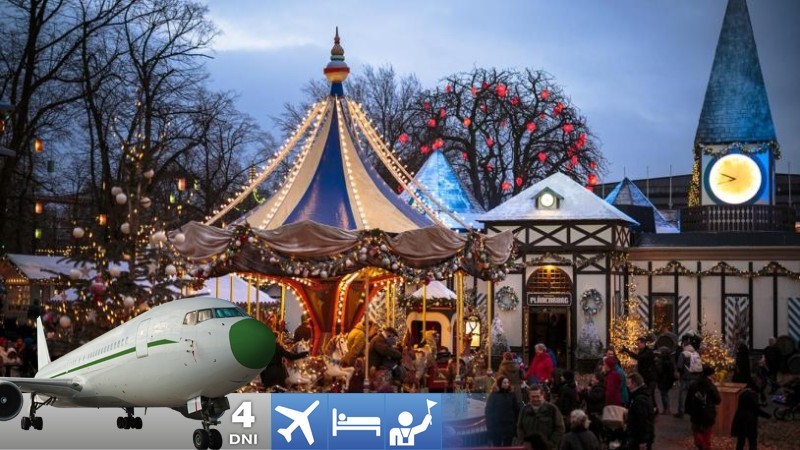Predvianočná magická Kodaň letecky