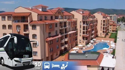 Slnečné pobrežie - Kasandra Apartmánový Hotel s dopravou