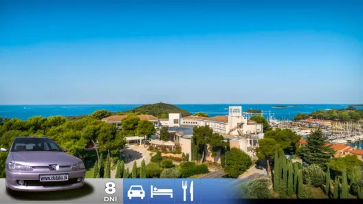 Týždeň na Istriji s vlastnou dopravou a polpenziou - hotel Pineta 3*