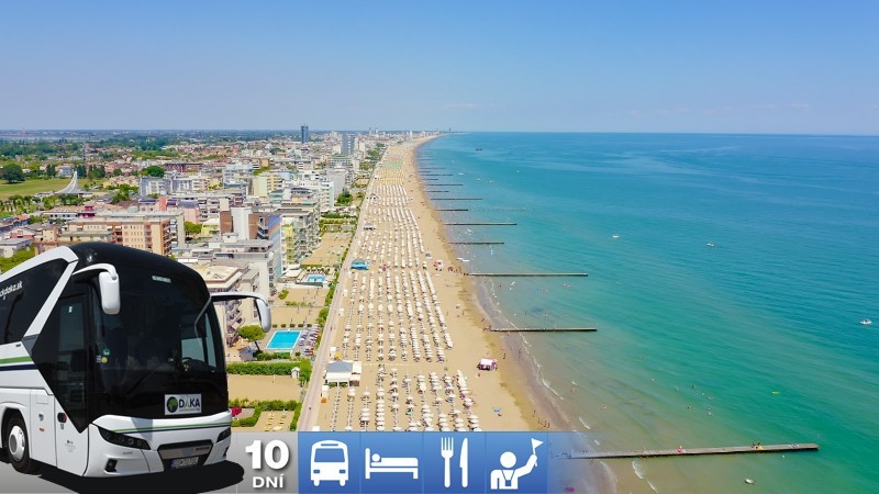 Týždeň v Taliansku s dopravou a polpenziou - Lido di Jesolo