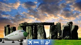 Záhadný Stonehenge a Londýn letecky