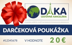 Darčeková poukážka 20 €