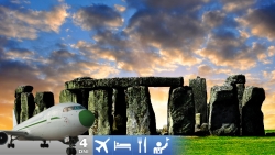 Záhadný Stonehenge a Londýn letecky